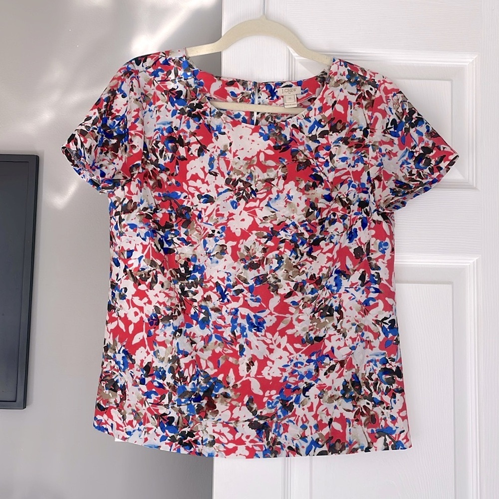 Floral J. Crew Blouse